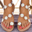 Daisy Open Toe Flat Sandals